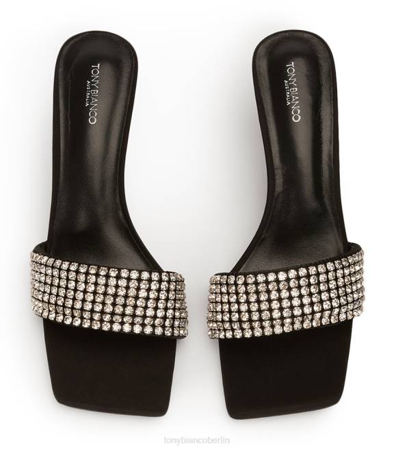 Stöckelschuhe| de Tony Bianco Frauen Amos Heels Kristall/schwarzes Wildleder 462454